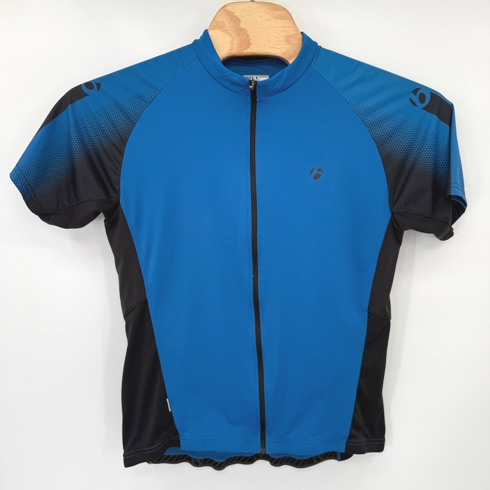Bontrager Cycling Jersey Mens XL Blue Race SS Short Sleeve Full Zip 9551 Pockets